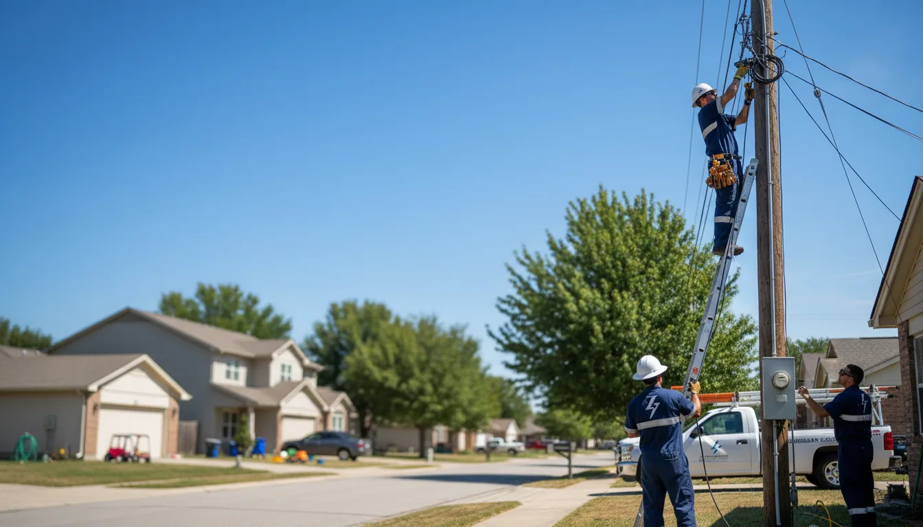 Residential electrician providing installation services in Lena, LA